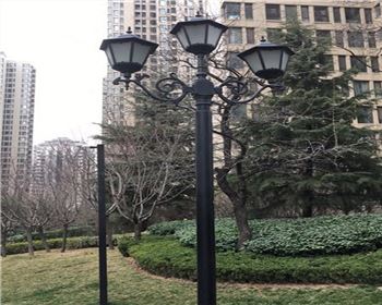 甘肅太陽(yáng)能路燈案例-西安白樺林間