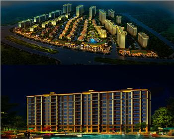 樓體亮化設(shè)計(jì)-碧桂園住宅小區(qū)